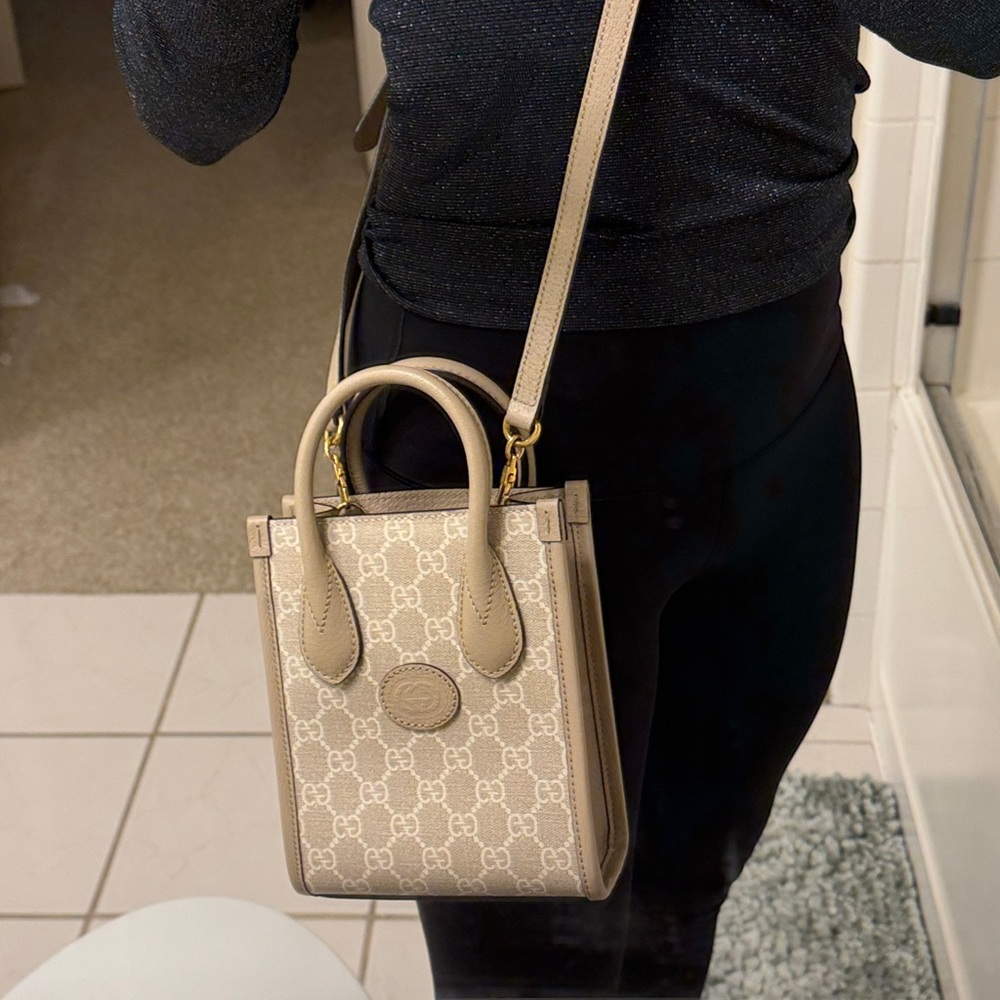 Gucci Monogram Crossbody + Handbag